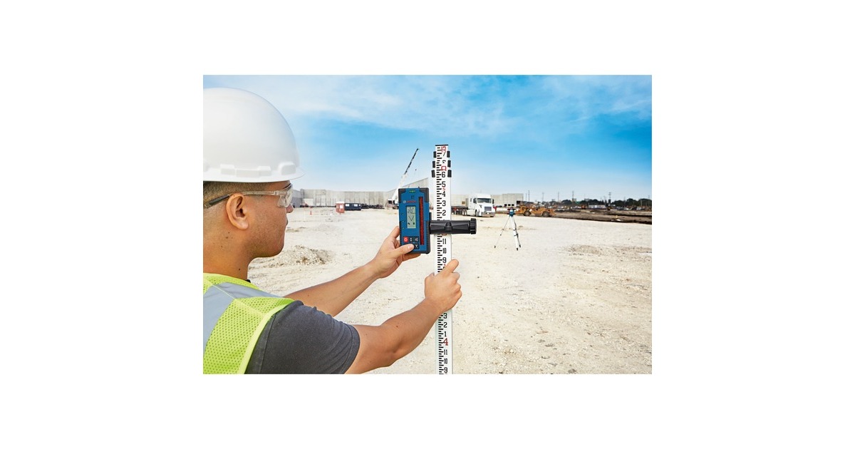 Bosch Laser-Empfänger LR 60 Professional + Halterung(blau/schwarz)