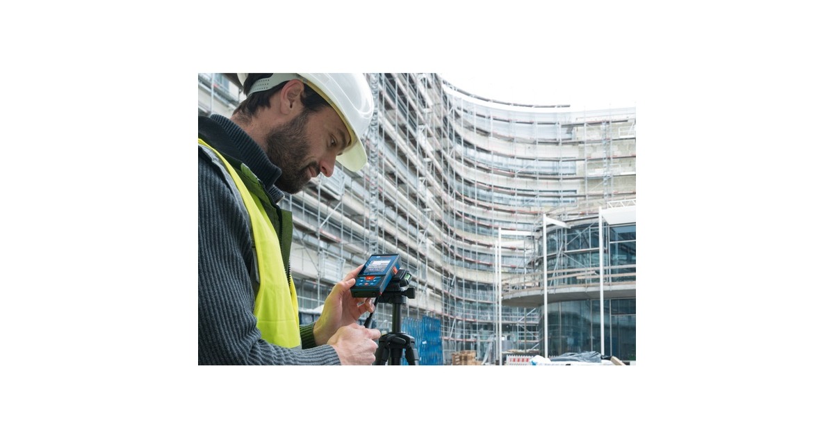 Bosch Laser-Entfernungsmesser GLM 100-25 C Professional(blau/schwarz, Reichweite 100m, rote Laserlinie)