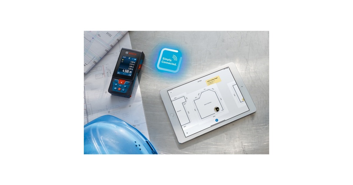 Bosch Laser-Entfernungsmesser GLM 150-27 C Professional(blau/schwarz, Reichweite 100m, rote Laserlinie)