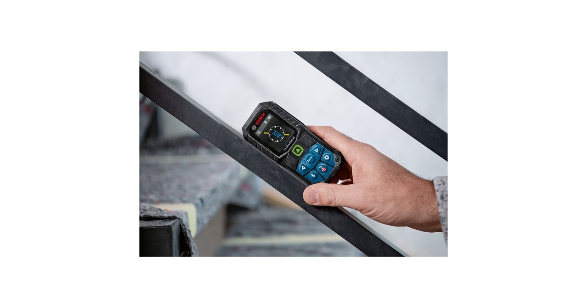 Bosch Laser-Entfernungsmesser GLM 50-27 CG Professional(blau/schwarz, Li-Ion-Akku 3,7V 1Ah, Reichweite 50m, grüne Laserlinie)