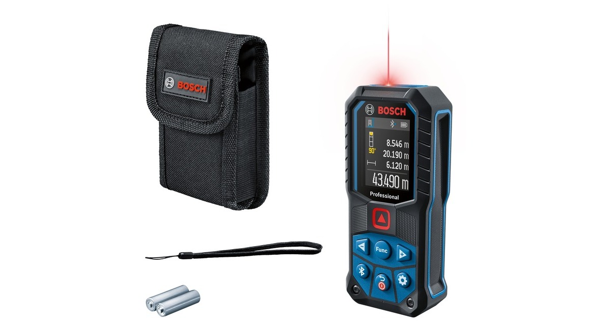 Bosch Laser-Entfernungsmesser GLM 50-27 C Professional(blau/schwarz, Reichweite 50m, rote Laserlinie) Bosch Laser-Entfernungsmesser GLM 50-27 C Professional(blau/schwarz, Reichweite 50m, rote Laserlinie)