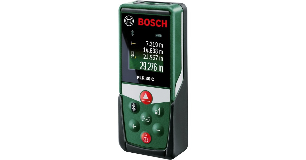 Bosch Laser-Entfernungsmesser PLR 30 C(grün/schwarz, Reichweite 30m, Schutztasche, Retail) Bosch Laser-Entfernungsmesser PLR 30 C(grün/schwarz, Reichweite 30m, Schutztasche, Retail)