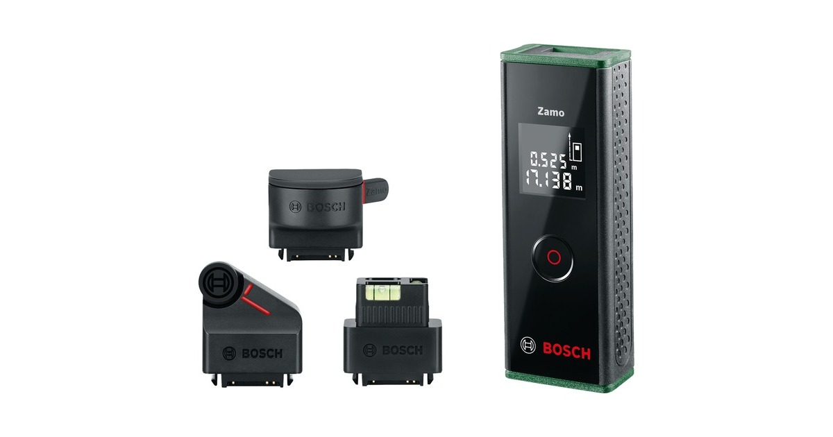 Bosch Laser-Entfernungsmesser Zamo III - Set(schwarz/grün, Reichweite 20m) Bosch Laser-Entfernungsmesser Zamo III - Set(schwarz/grün, Reichweite 20m)