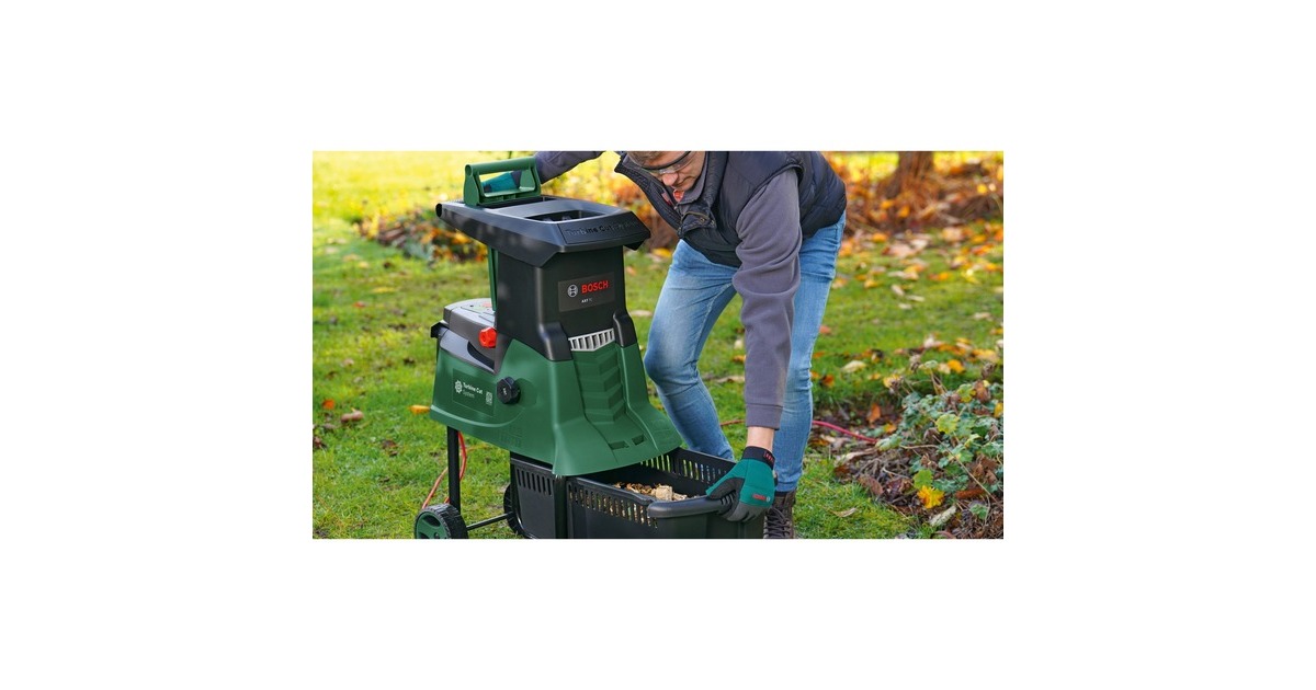 Bosch Leisehäcksler AXT 25 TC, Turbine-Cut(grün/schwarz, 2.500 Watt)