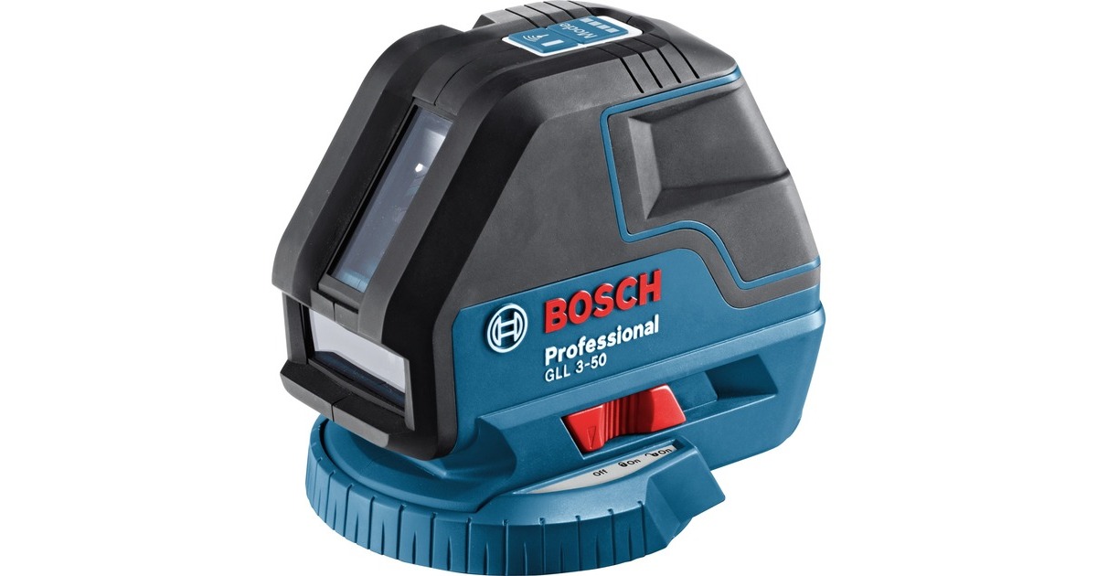 Bosch Linienlaser GLL 3-50 Professional, Kreuzlinienlaser(blau/schwarz, Laserzieltafel, Schutztasche)