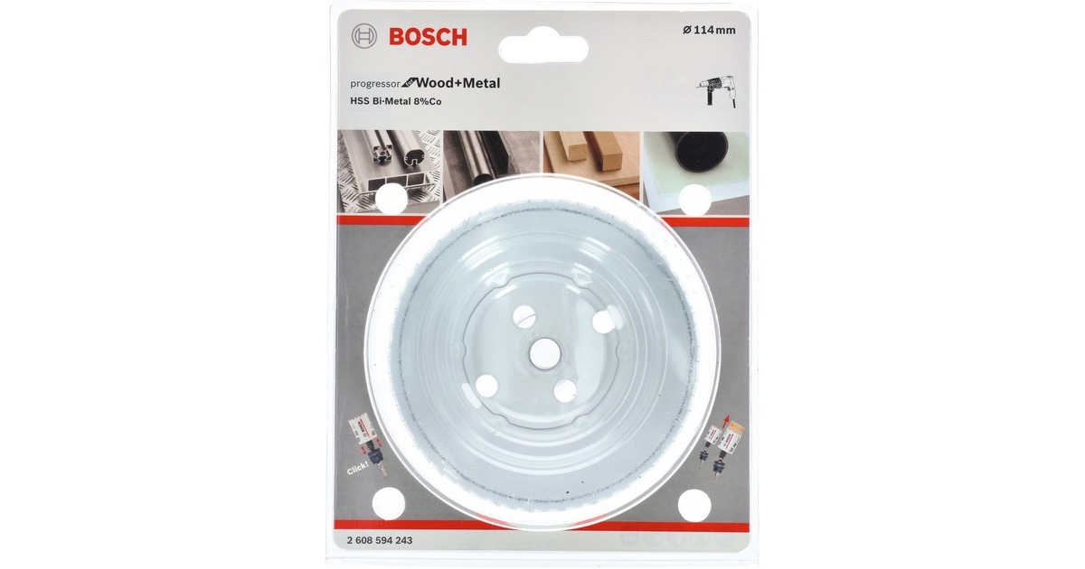 Bosch Lochsäge BiM Progressor for Wood & Metal, Ø 114mm(4.1/2")