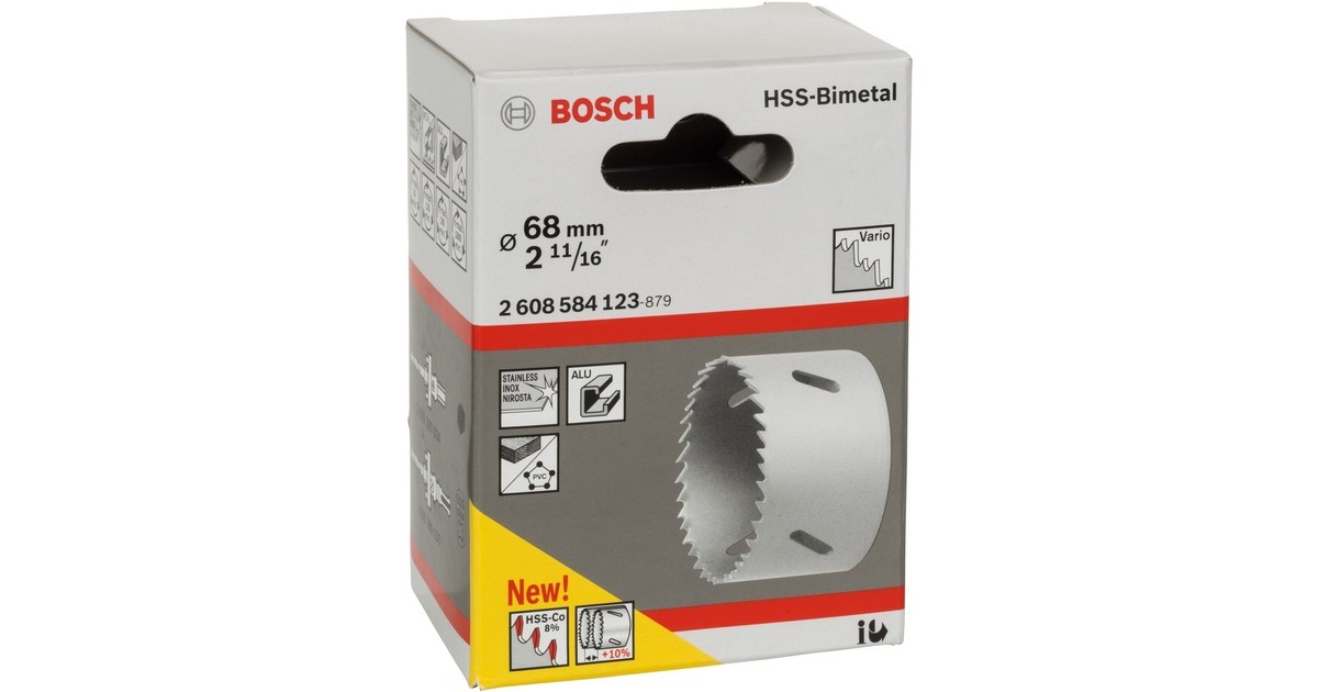 Bosch Lochsäge HSS-Bimetall für Standardadapter, Ø 68mm(2.11/16")