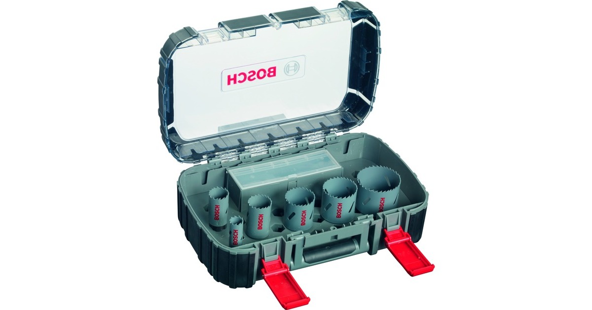 Bosch Lochsägen-Set HSS-Bimetall Elektriker, Ø 22-65mm, 11-teilig