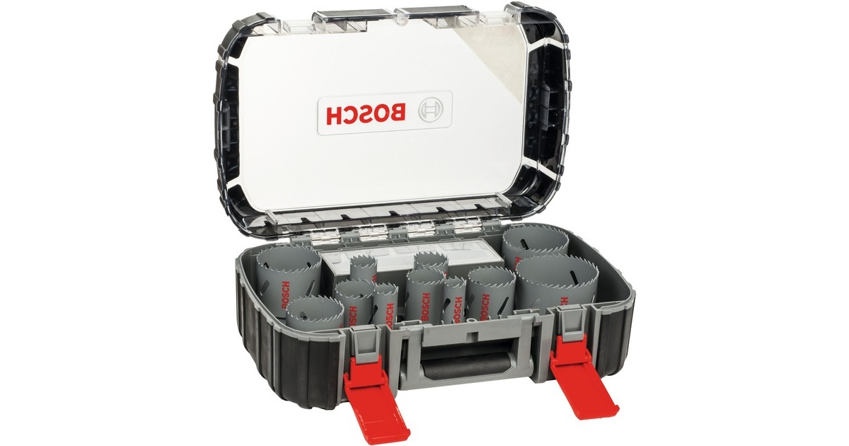 Bosch Lochsägen-Set HSS-Bimetall Universal, Ø 20-76mm, 17-teilig