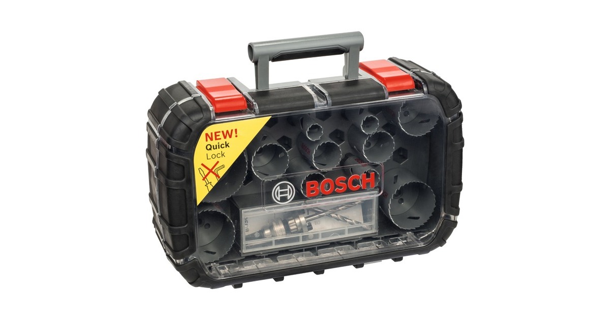Bosch Lochsägen-Set HSS-Bimetall Universal, Ø 20-76mm, 17-teilig