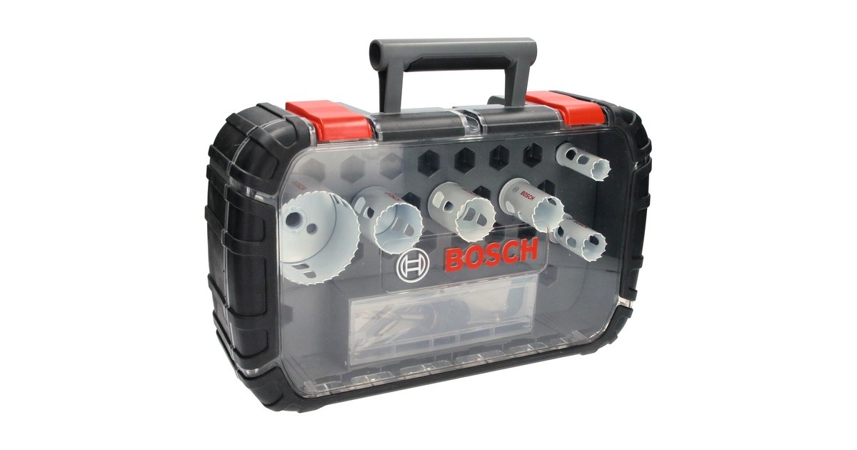 Bosch Lochsägen-Set Progressor for Wood & Metal, Ø 19- 68mm, 9-teilig(mit Power Change Adapter, Koffer)