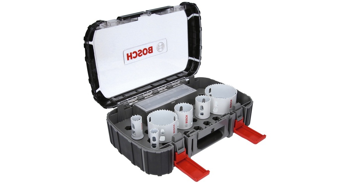 Bosch Lochsägen-Set Progressor for Wood & Metal, Ø 19- 83mm, 9-teilig(mit Power Change Adapter, Koffer)