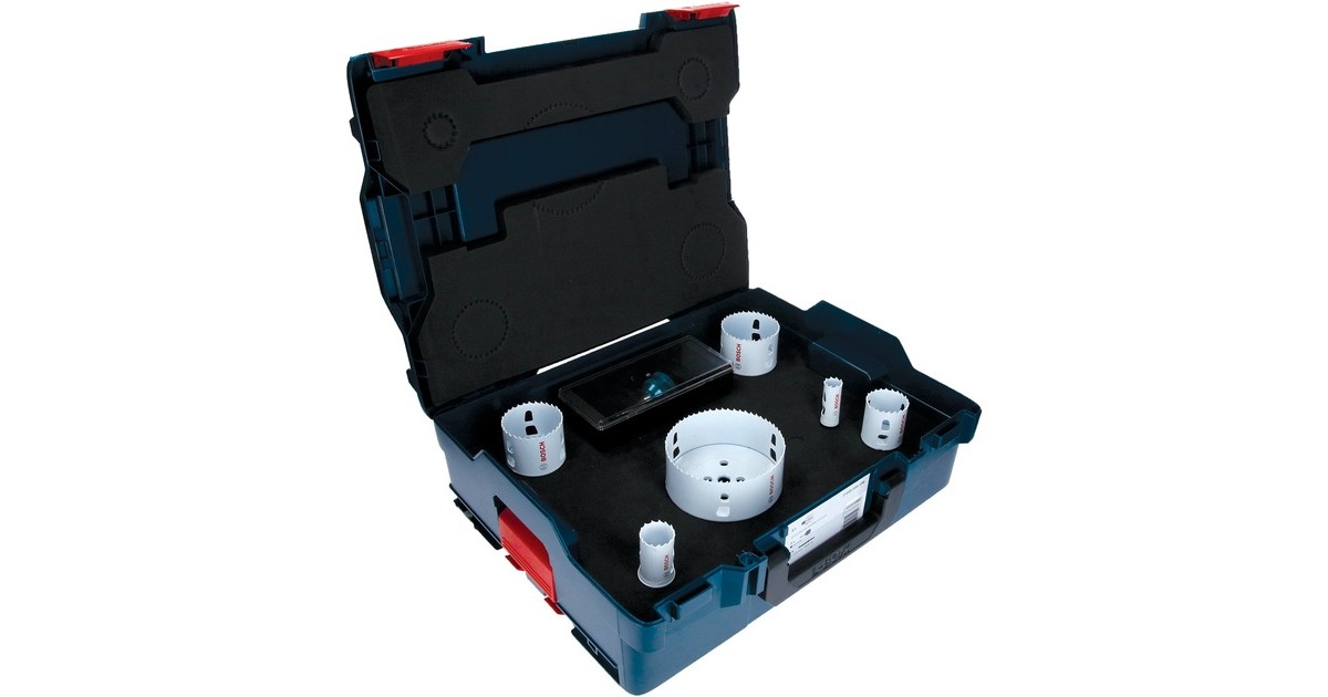 Bosch Lochsägen-Set Progressor for Wood & Metal, Ø 20-114mm, 8-teilig(mit Power Change Adapter, L-BOXX)