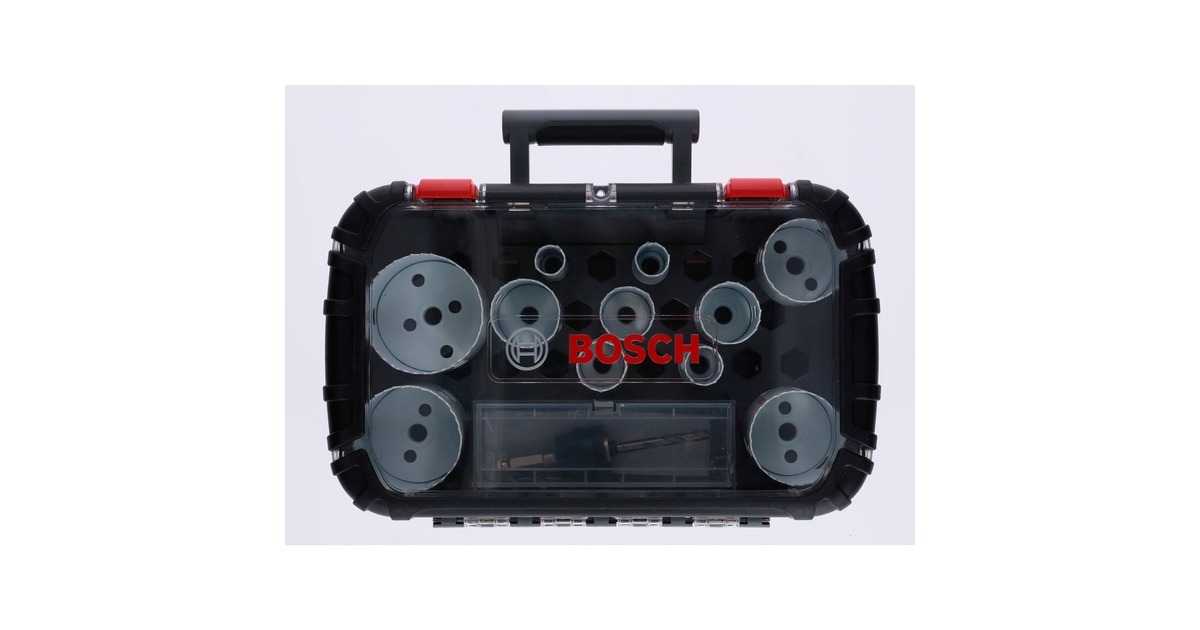 Bosch Lochsägen-Set Progressor for Wood & Metal, Ø 20-76mm, 14-teilig(mit Power Change Plus-Adapter, Koffer)