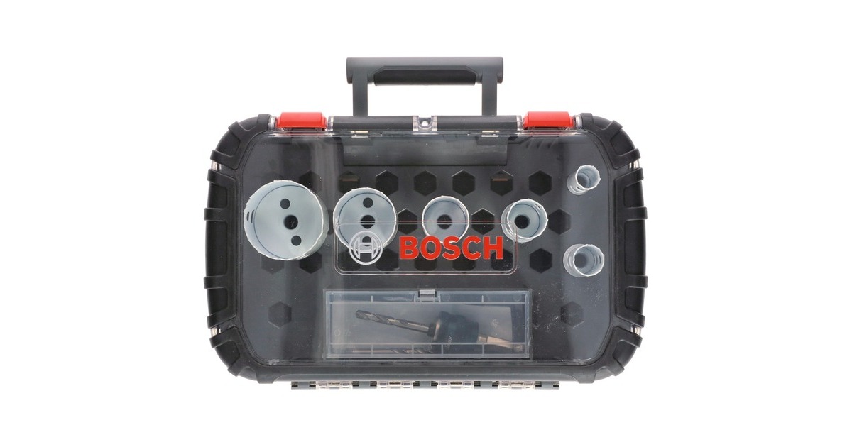 Bosch Lochsägen-Set Progressor for Wood & Metal, Ø 20- 64mm, 9-teilig(mit Power Change Adapter, Koffer)
