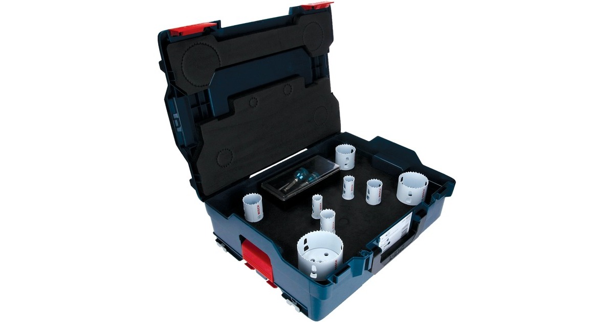 Bosch Lochsägen-Set Progressor for Wood & Metal, Ø 22-83mm, 11-teilig(mit Power Change Plus Adapter, L-BOXX)