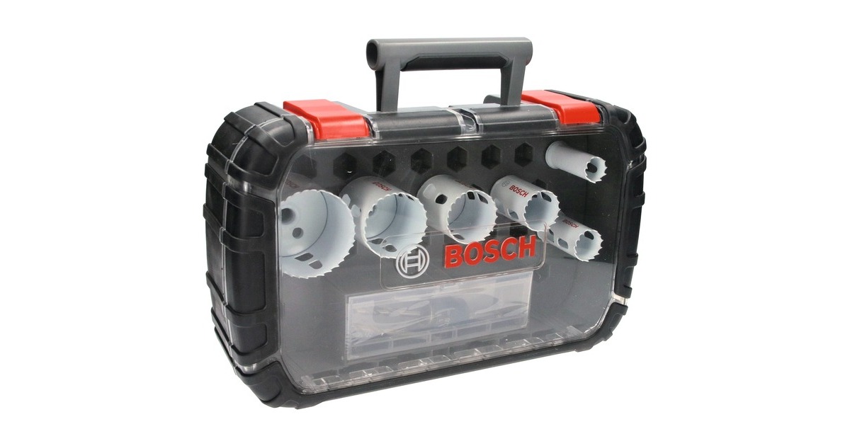 Bosch Lochsägen-Set Progressor for Wood & Metal, Ø 22- 64mm, 9-teilig(mit Power Change Adapter, Koffer)