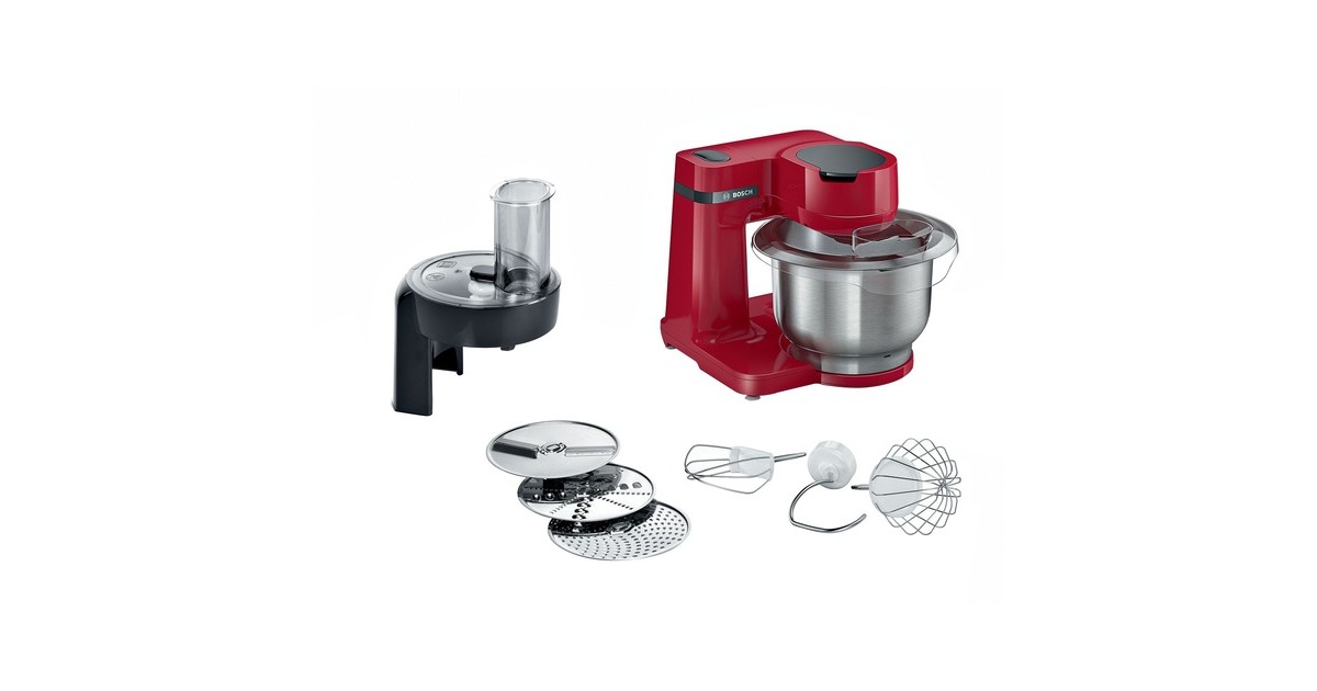 Bosch MUMS2ER01 Küchenmaschine(rot, 700 Watt, Serie 2)