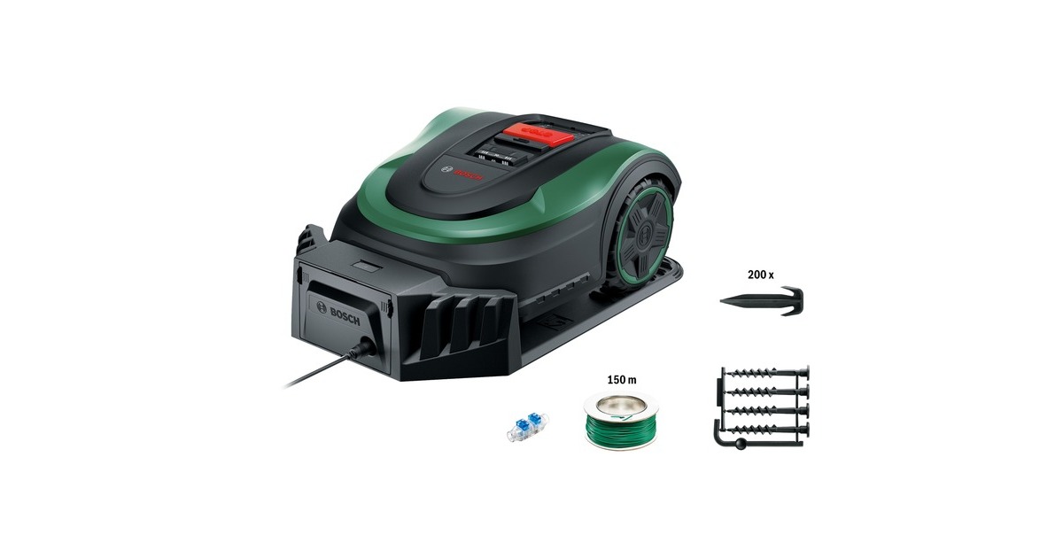 Bosch Mähroboter Indego S+ 500(grün/schwarz, mit Connect-Funktion / GSM)