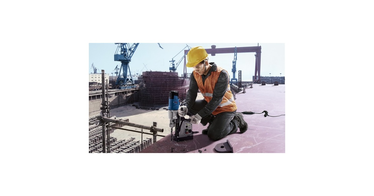 Bosch Magnet-Kernbohrmaschine GBM 50-2 Professional(blau, 1.200 Watt, Koffer)