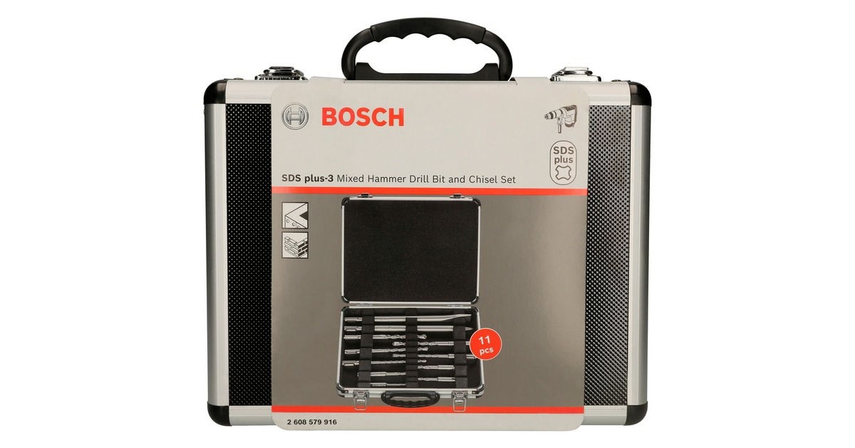 Bosch Meißel- & Bohrer-Satz SDS plus(11-teilig, im Koffer)