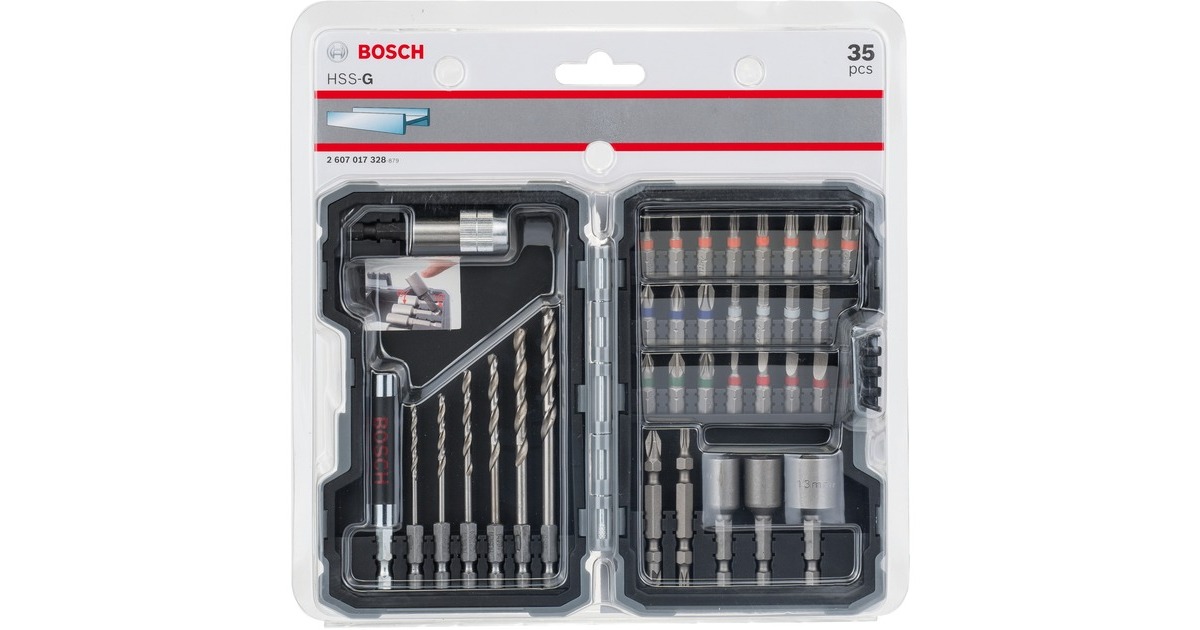 Bosch Metallbohrer-und Bit-Set Extra Hard, 35-teilig, Bohrer- & Bit-Satz