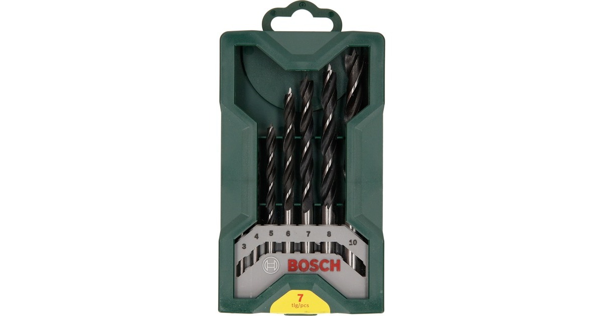 Bosch Mini X-Line Holzbohrer-Satz, 7-teilig(grün)