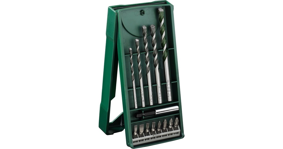 Bosch Mini X-Line Mehrzweckbohrer-Set, 14-teilig, Bohrer- & Bit-Satz(grün) Bosch Mini X-Line Mehrzweckbohrer-Set, 14-teilig, Bohrer- & Bit-Satz(grün)