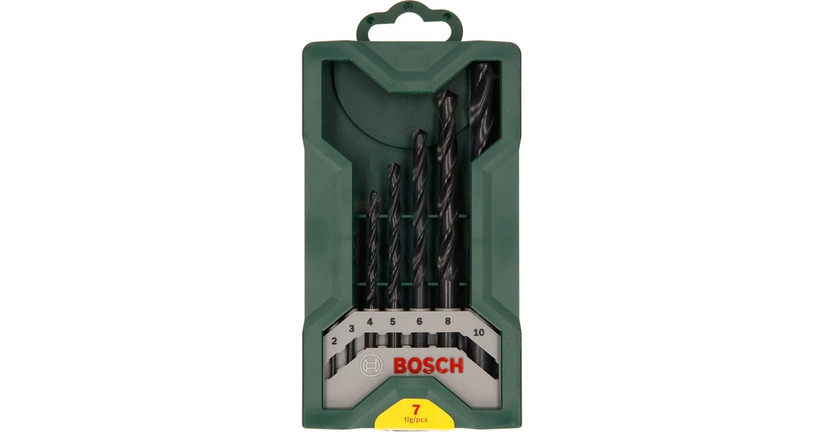 Bosch Mini X-Line Metallbohrer-Satz, 7-teilig(grün)
