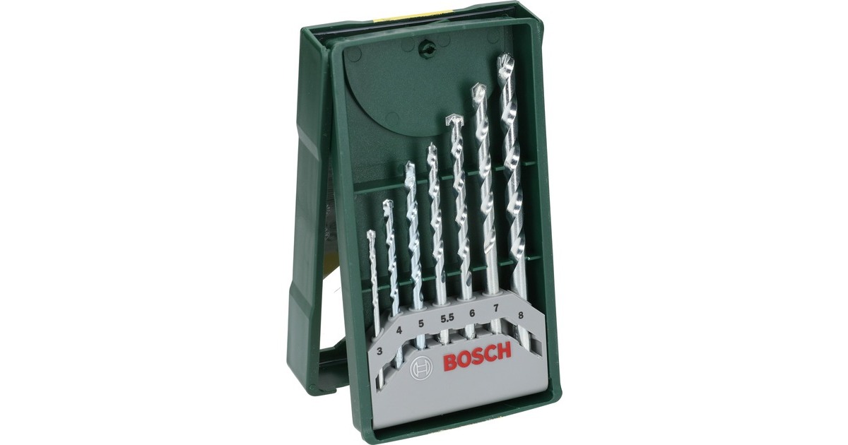 Bosch Mini X-Line Steinbohrer-Satz, 7-teilig(grün)