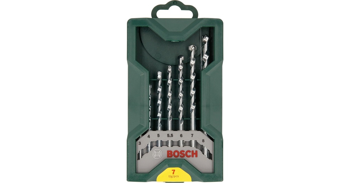 Bosch Mini X-Line Steinbohrer-Satz, 7-teilig(grün)