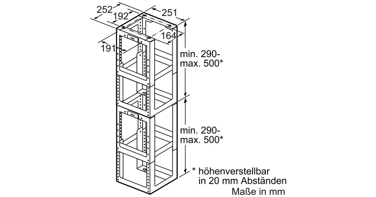 Bosch Montageturmverlängerung DHZ1252(1000 mm)