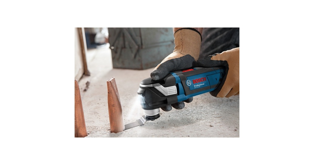 Bosch Multi-Cutter GOP 40-30 Professional, Multifunktions-Werkzeug(blau/schwarz, 400 Watt, L-BOXX, inkl. Zubehör)