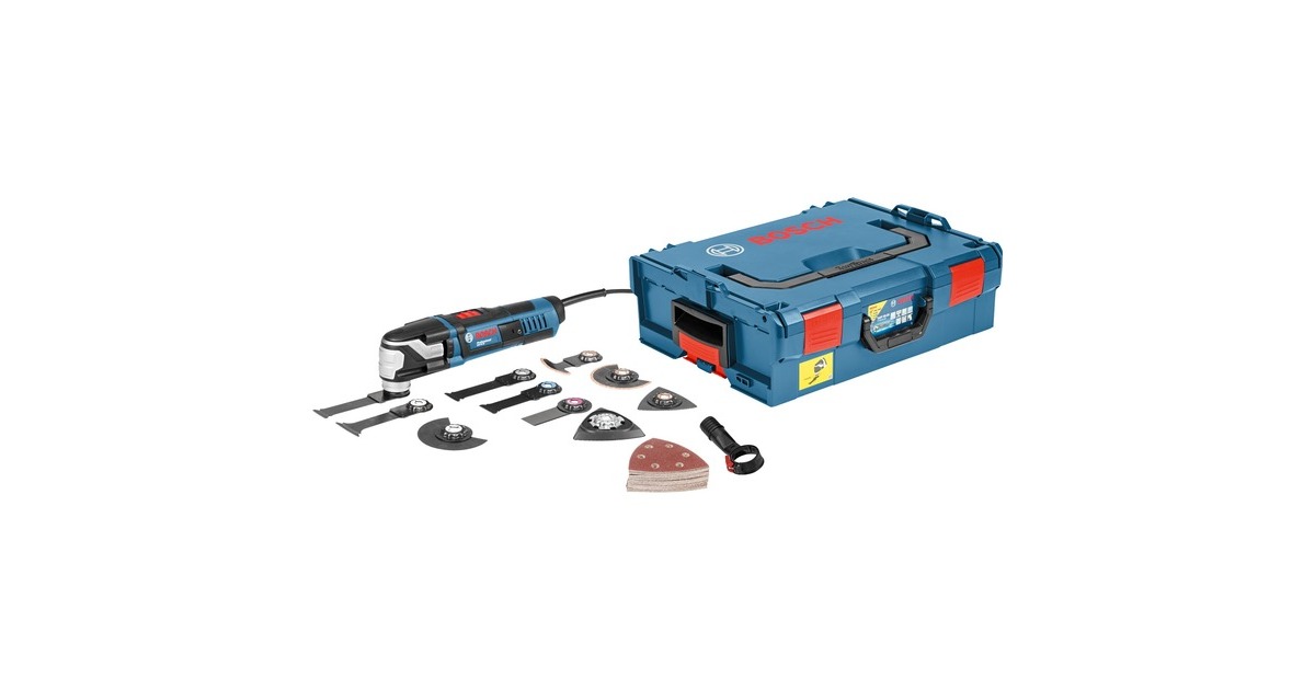 Bosch Multi-Cutter GOP 55-36 Professional, Multifunktions-Werkzeug(blau/schwarz, 550 Watt, L-BOXX, inkl. Zubehör) Bosch Multi-Cutter GOP 55-36 Professional, Multifunktions-Werkzeug(blau/schwarz, 550 Watt, L-BOXX, inkl. Zubehör)