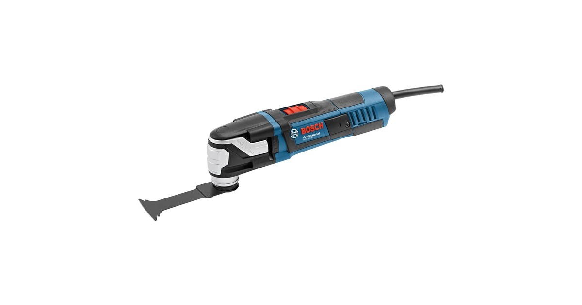 Bosch Multi-Cutter GOP 55-36 Professional, Multifunktions-Werkzeug(blau/schwarz, 550 Watt, L-BOXX, inkl. Zubehör)