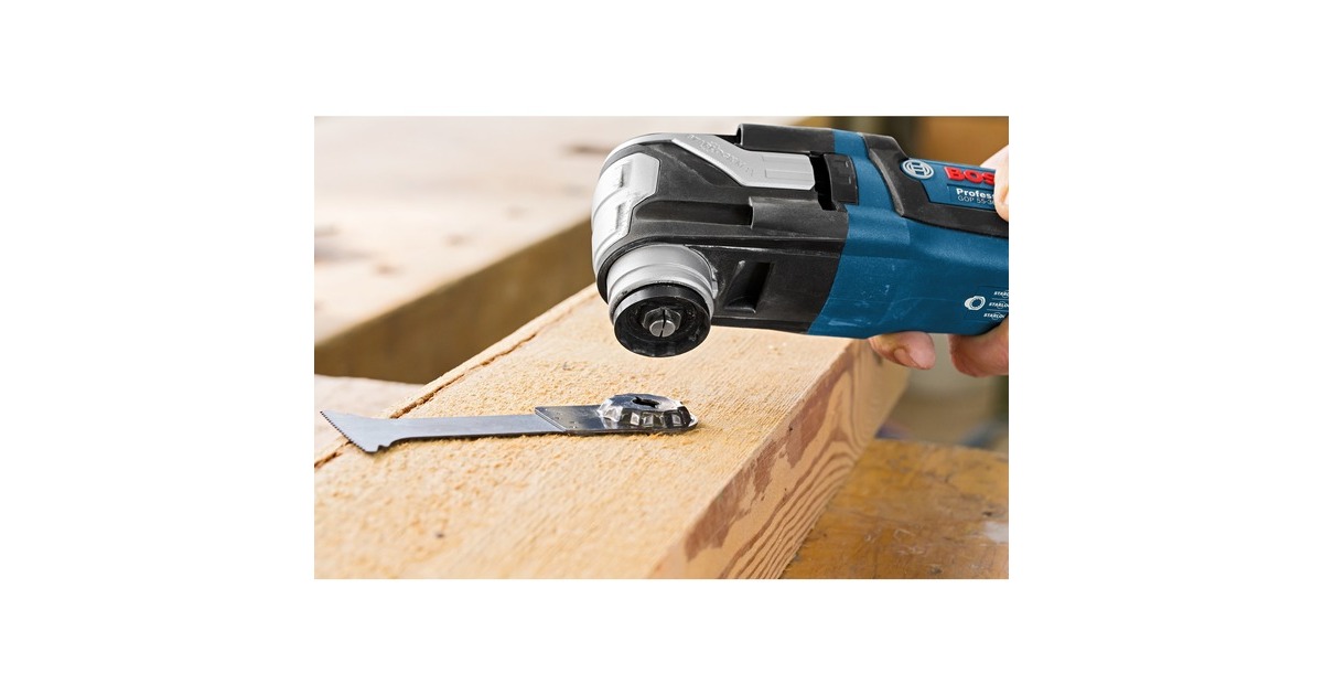 Bosch Multi-Cutter GOP 55-36 Professional, Multifunktions-Werkzeug(blau/schwarz, 550 Watt, L-BOXX, inkl. Zubehör)