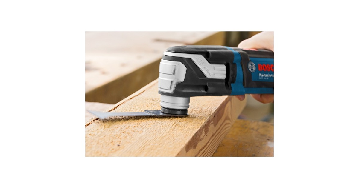 Bosch Multi-Cutter GOP 55-36 Professional, Multifunktions-Werkzeug(blau/schwarz, 550 Watt, L-BOXX, inkl. Zubehör)