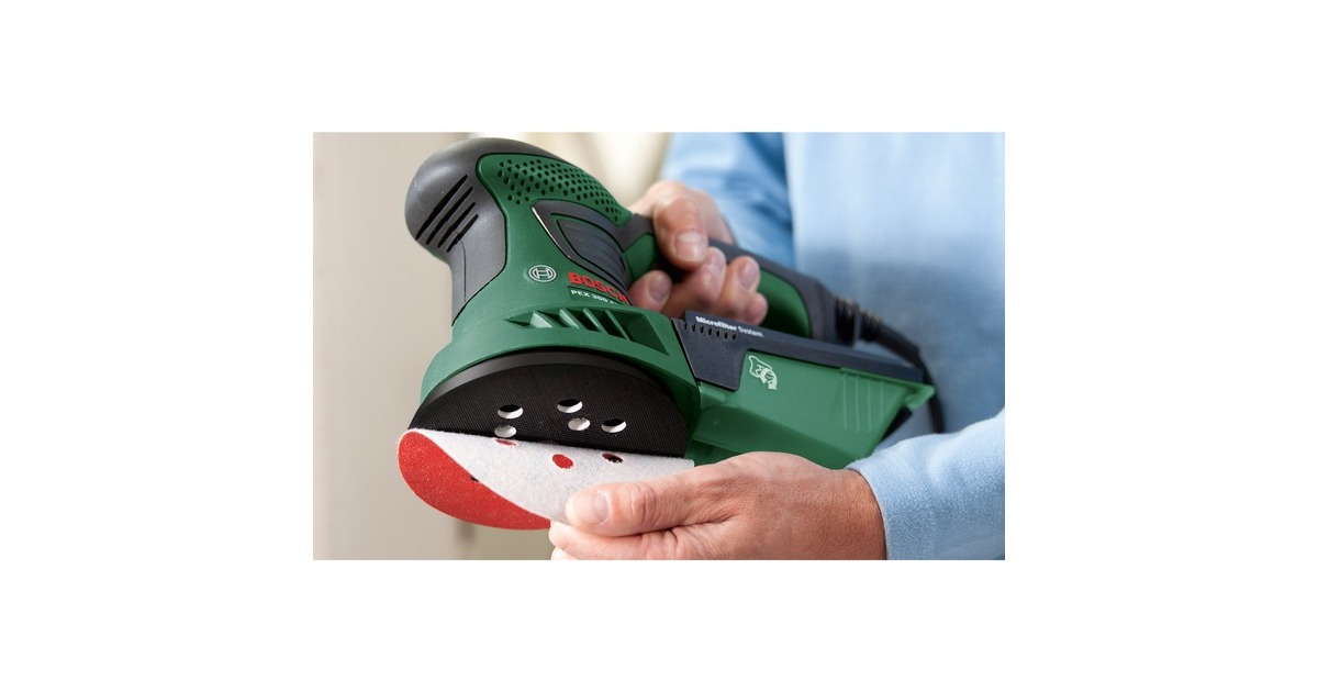 Bosch Multischleifer PSM 200 AES + 29-teiliges Zubehör-Set(grün/schwarz, 200 Watt, SystemBox)