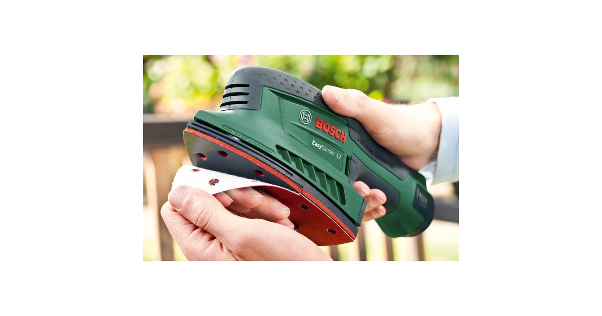 Bosch Multischleifer PSM 200 AES + 29-teiliges Zubehör-Set(grün/schwarz, 200 Watt, SystemBox)