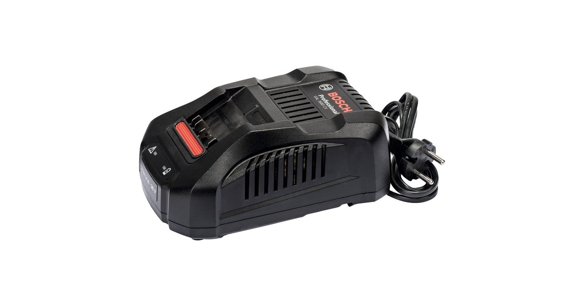 Bosch Multivolt-Schnellladegerät GAL 3680 CV Professional(schwarz, für alle Bosch Li-Ion-Akkus von 14,4 - 36 Volt)