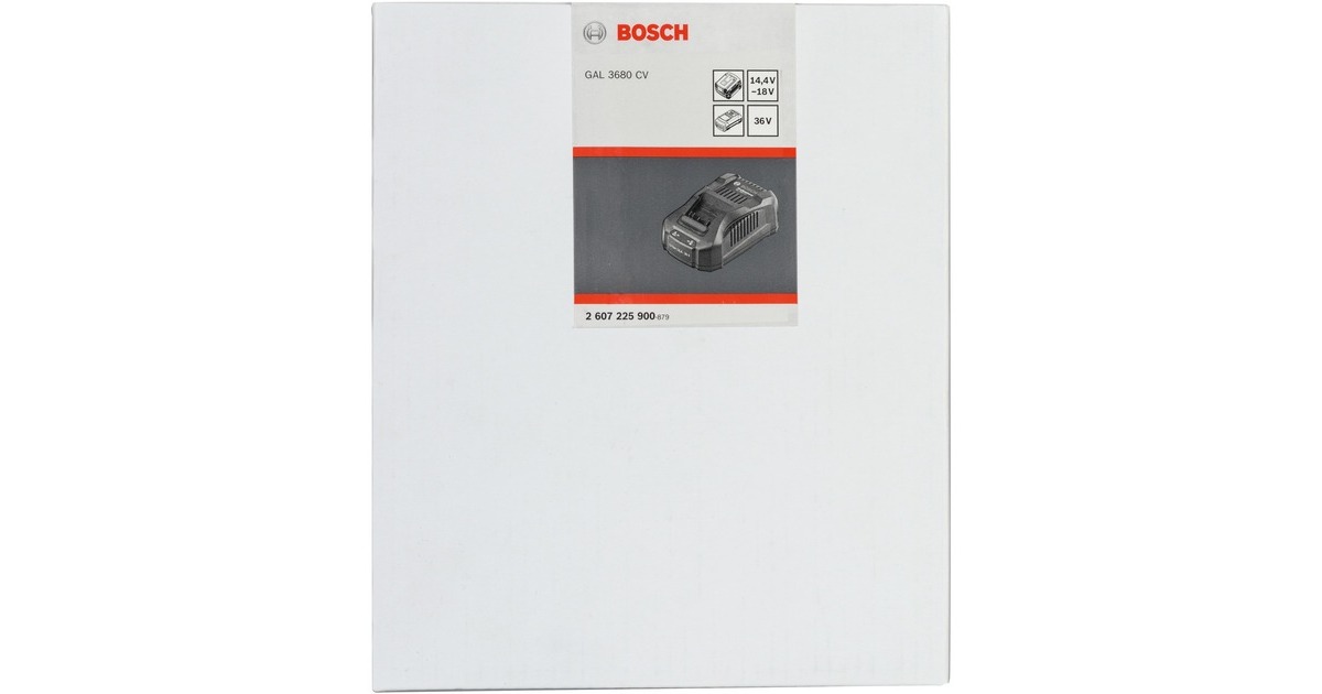 Bosch Multivolt-Schnellladegerät GAL 3680 CV Professional(schwarz, für alle Bosch Li-Ion-Akkus von 14,4 - 36 Volt)