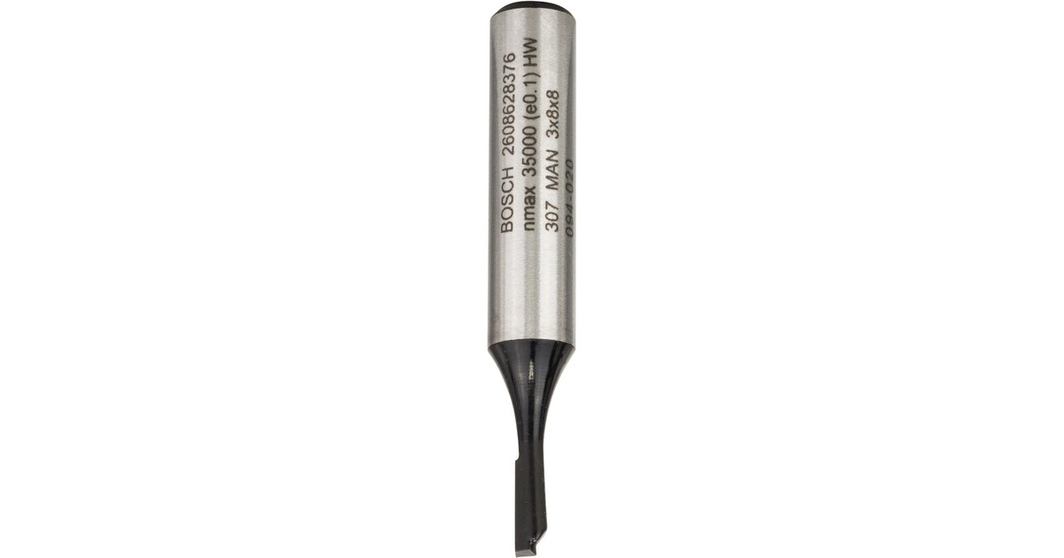 Bosch Nutfräser Standard for Wood, Ø 3mm, Arbeitslänge 8mm(Schaft Ø 8mm, einschneidig)
