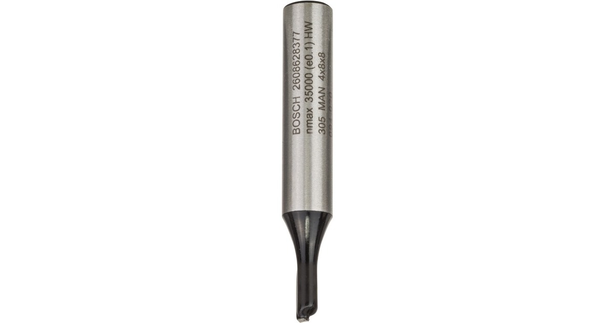 Bosch Nutfräser Standard for Wood, Ø 4mm, Arbeitslänge 8mm(Schaft Ø 8mm, einschneidig)