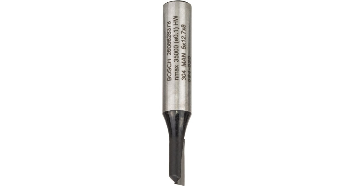 Bosch Nutfräser Standard for Wood, Ø 5mm, Arbeitslänge 12,7mm(Schaft Ø 8mm, einschneidig)