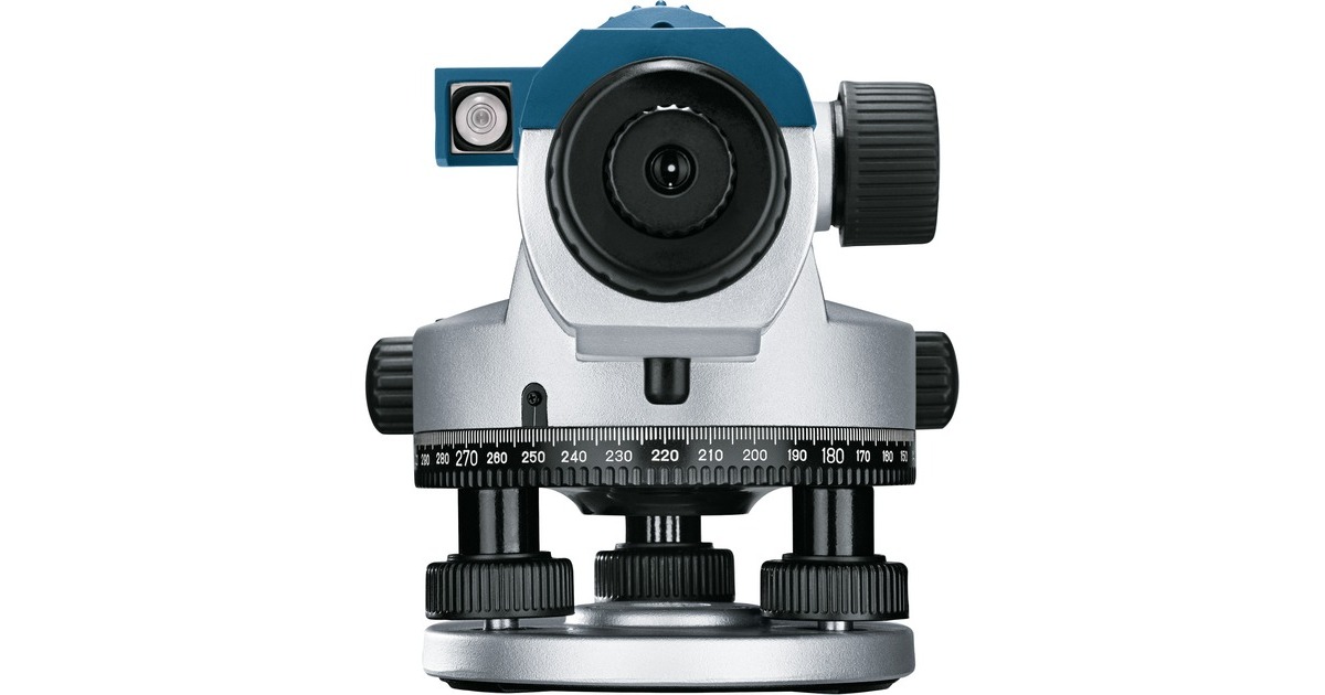 Bosch Optisches Nivelliergerät GOL 26 G Professional, mit Baustativ(blau, Koffer, Maßeinheit 400 Gon)