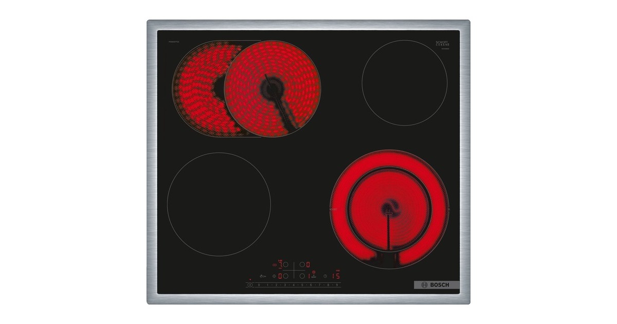 Bosch PKN645FP2E Serie 6, Autarkes Kochfeld(schwarz/edelstahl)