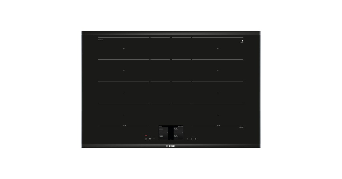 Bosch PXY875KV1E Serie 8, Autarkes Kochfeld(schwarz/edelstahl, Home Connect)