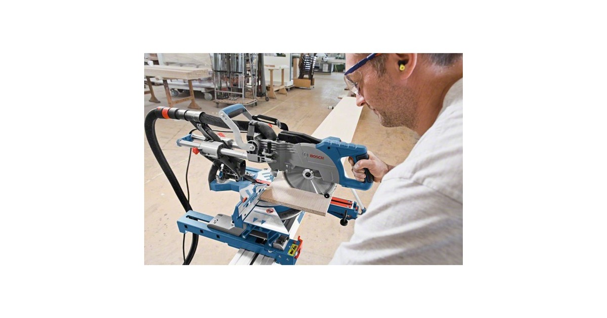 Bosch Paneelsäge GCM 8 SJL Professional, Kapp-und Gehrungssäge(blau/schwarz, 1.600 Watt)