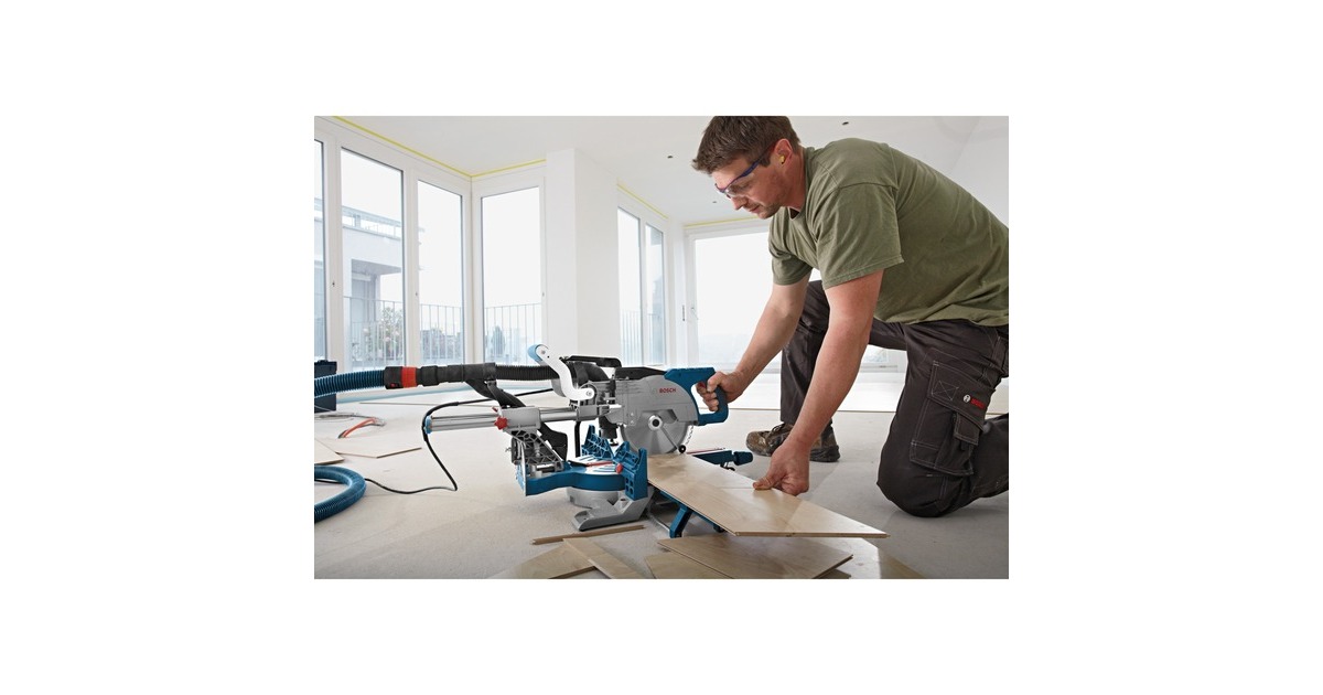 Bosch Paneelsäge GCM 8 SJL Professional, Kapp-und Gehrungssäge(blau/schwarz, 1.600 Watt)