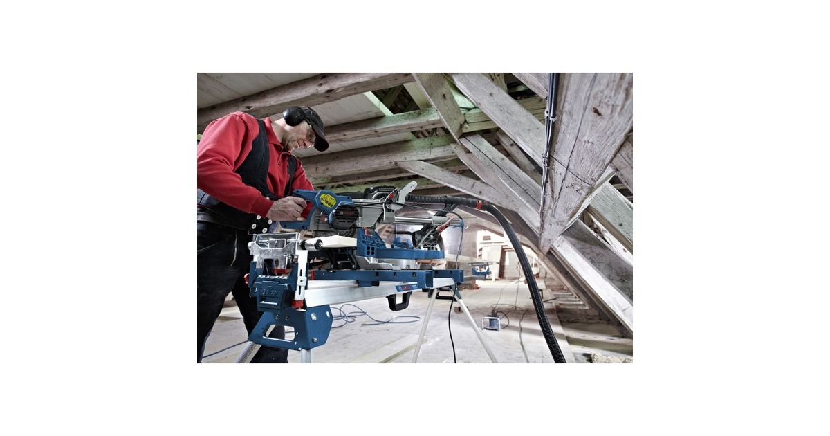 Bosch Paneelsäge GCM 8 SJL Professional, Kapp-und Gehrungssäge(blau/schwarz, 1.600 Watt)